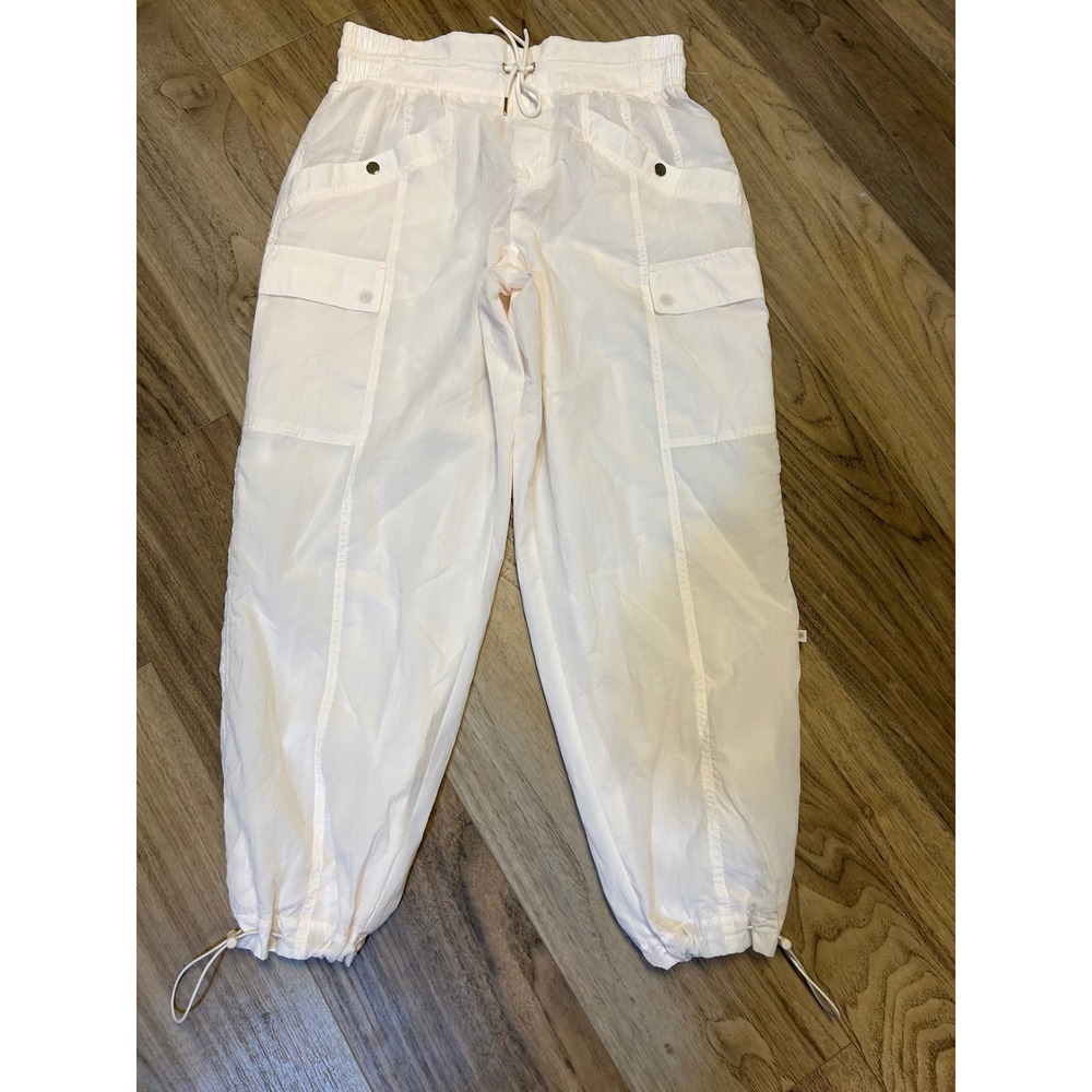 Athleta Alicia Keys Keys High Waist Utility Pant White Cargo Jogger Womens 12
